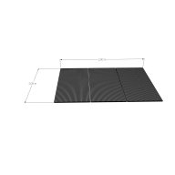 Kit complet toiture polycarbonate 3m x 2 m, incolore, anti-UV 2 faces, profils alu brut