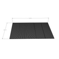 Kit complet toiture polycarbonate 5 m x 3 m, incolore, anti-UV 2 faces, profils alu laqué blanc