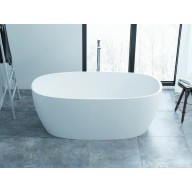 Baignoire ilôt CUBA en marbre reconstitué brillant