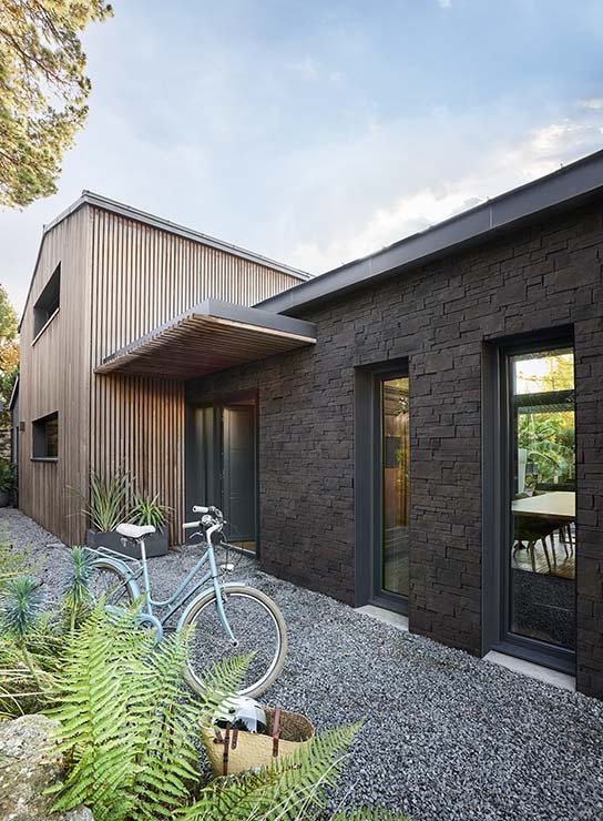 Parement Cubik, ton anthracite