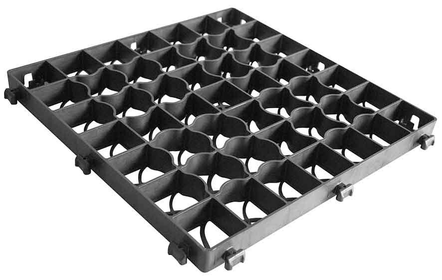 Dalle stabilisatrice pour jardins, 50 cm x 50 cm x 4 cm