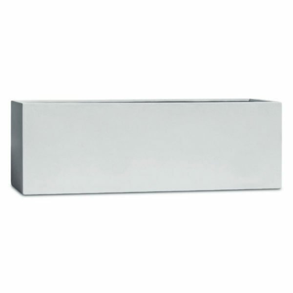 Vase rectangulaire bas Daytona 150 cm couleur Blanc