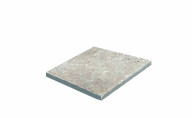 Travertin, dalle de sol ou murale en pierre naturelle CLASSHADE, bords adoucis, surface vieillie, 15 cm x 15 cm x 1 cm - PALETTE COMPLETE