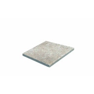 Travertin, dalle de sol ou murale en pierre naturelle CLASSHADE, bords adoucis, surface vieillie, 15 cm x 15 cm x 1 cm