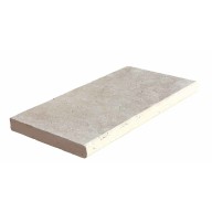 Margelle de piscine ou couvertine CLASSHADE, 1 bord demi-rond, surface vieillie, 33 cm x 61 cm x 5 cm - PALETTE COMPLETE