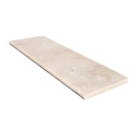 Margelle de piscine ou couvertine CAPLIGHT, 1 bord demi-rond, surface vieillie, 33 cm x 100 cm x 3 cm - PALETTE COMPLETE