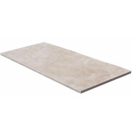 Travertin, dalle de sol ou murale en pierre naturelle CLASSHADE, bords adoucis, surface vieillie, 30,5 cm x 61 cm x 1,2 cm - PALETTE COMPLETE