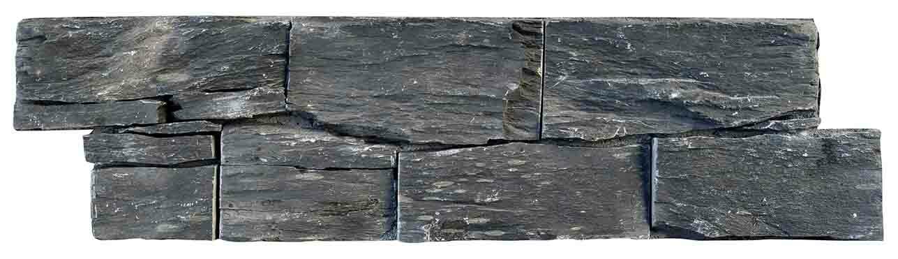 Parement pierre naturelle AUTHENTIK Irazu, base béton avec agrafe - PALETTE COMPLETE