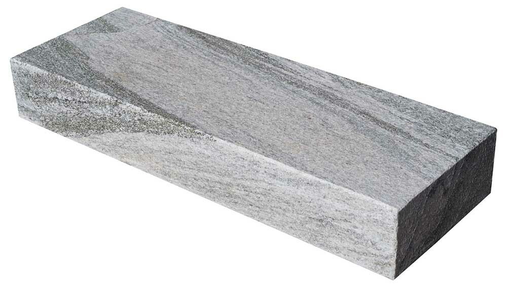 Marche POLAR COLD en granit, bords droits, surface flammée brossée, 35 cm x 100 cm x 15 cm - PALETTE COMPLETE