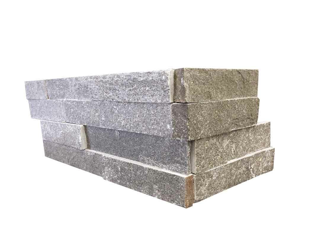 Angle pierre naturelle ZORBA, teinte grise - PALETTE COMPLETE