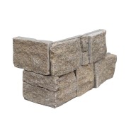 Angle pierre naturelle AUTHENTIK Luz, base béton avec agrafe - PALETTE COMPLETE