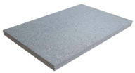 Dalles en granit gris OXFORD GREY, bords sciés, aspect flammé brossé, 40 cm x 60 cm x 3 cm