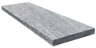 Couvertine POLAR COLD en granit, bord droit chanfreiné, surface flammée brossée, avec goute d'eau, 30 cm x 100 cm x 4 cm - PALETTE COMPLETE