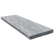 Couvertine POLAR COLD en granit, bord droit chanfreiné, surface flammée brossée, avec goute d'eau, 30 cm x 100 cm x 4 cm