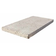 Margelle de piscine ou couvertine CAPLIGHT, bords droits, surface vieillie, 33 cm x 61 cm x 3 cm - PALETTE COMPLETE