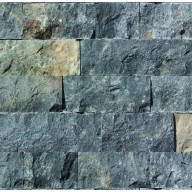 Parement pierre naturelle INDIGO, longueurs variables, hauteur 10 cm - PALETTE COMPLETE
