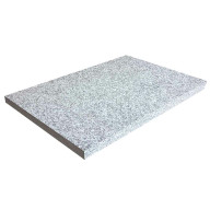 Dalles en granit gris OXFORD PEARL, bords sciés, aspect flammé brossé, 40 cm x 60 cm x 3 cm