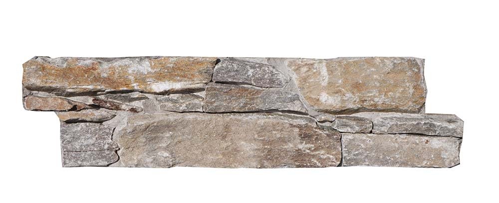 Parement pierre naturelle AUTHENTIK Aix, base béton avec agrafe