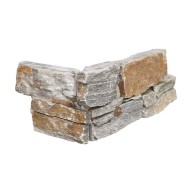 Angle pierre naturelle AUTHENTIK Aix, base béton avec agrafe