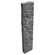 Palissade/bordure/barre de basalte naturel pour aménagement paysager, 8x20x100 cm, surface martelée