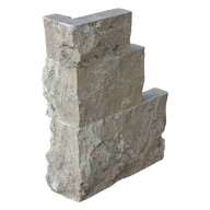 Angle pierre naturel SILVER, longueurs variables, hauteur 10 cm - PALETTE COMPLETE