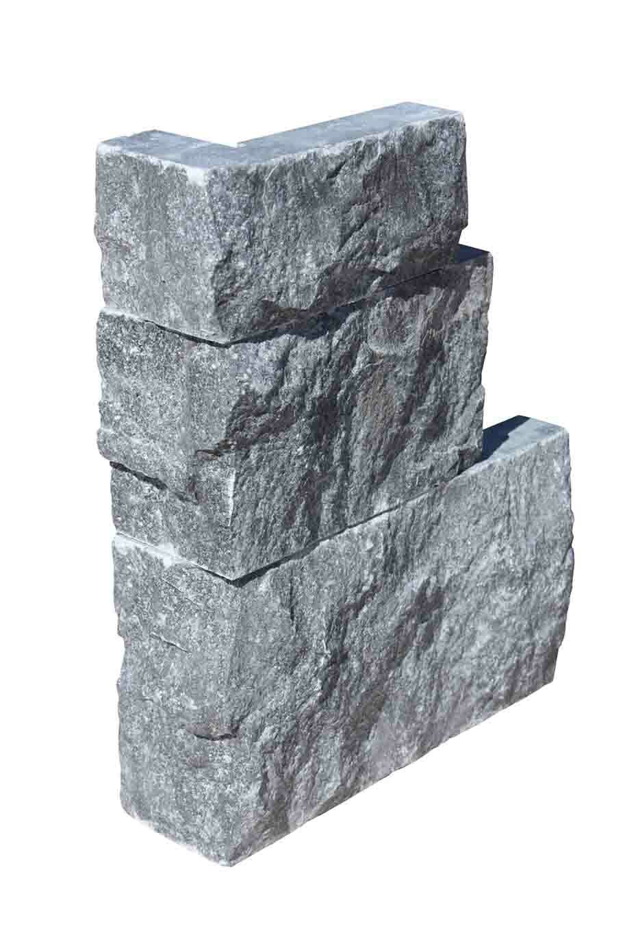 Angle pierre naturelle INDIGO/BLACK, longueurs variables, hauteur 10 cm