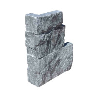 Angle pierre naturelle INDIGO/BLACK, longueurs variables, hauteur 10 cm - PALETTE COMPLETE