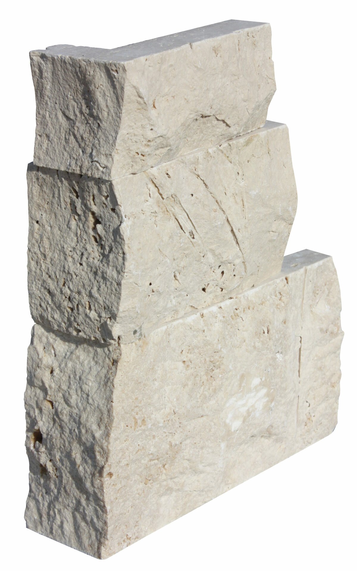 Angle pierre naturelle LIGHT/ CLASSIC, longueurs variables, hauteur panachée