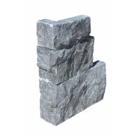 Angle pierre naturelle INDIGO/BLACK, longueurs variables, hauteur panachée - PALETTE COMPLETE