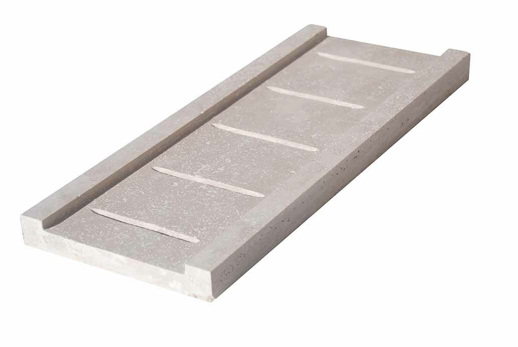 Caniveau en pierre naturelle, 20,3 cm x 50 cm x 3 cm - PALETTE COMPLETE
