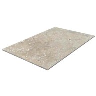 Travertin, dalle de sol ou murale en pierre naturelle STRONG MIX, bords adoucis, surface vieillie, 91,5 cm x 61 cm x 1,2 cm - PALETTE COMPLETE