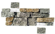 Parement pierre naturelle AUTHENTIK Kuta, base acier - PALETTE COMPLETE