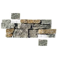 Parement pierre naturelle AUTHENTIK Kuta, base acier - PALETTE COMPLETE