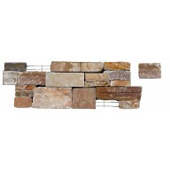 Parement pierre naturelle AUTHENTIK Charlestown, base acier - PALETTE COMPLETE