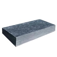 Bordure marbre noir Black PANTHER, 20 cm x 50 cm x 8 cm, surface vieillie - PALETTE COMPLETE