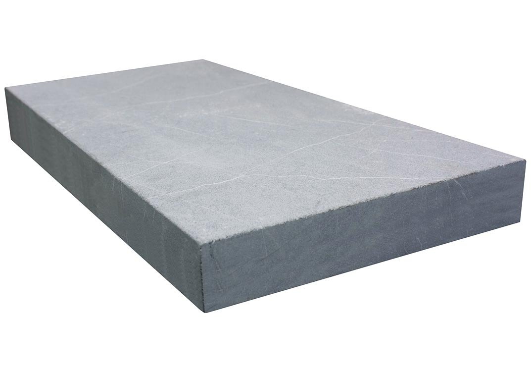 Bordure en marbre NOBILY GREY, bords droits, 20 cm x 50 cm x 8 cm - PALETTE COMPLETE