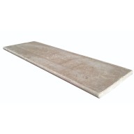 Margelle de piscine KHEOPS en pierre d'Egypte, surface vieillie, bord arrondi, 40 cm x 120 cm x 3 cm - PALETTE COMPLETE