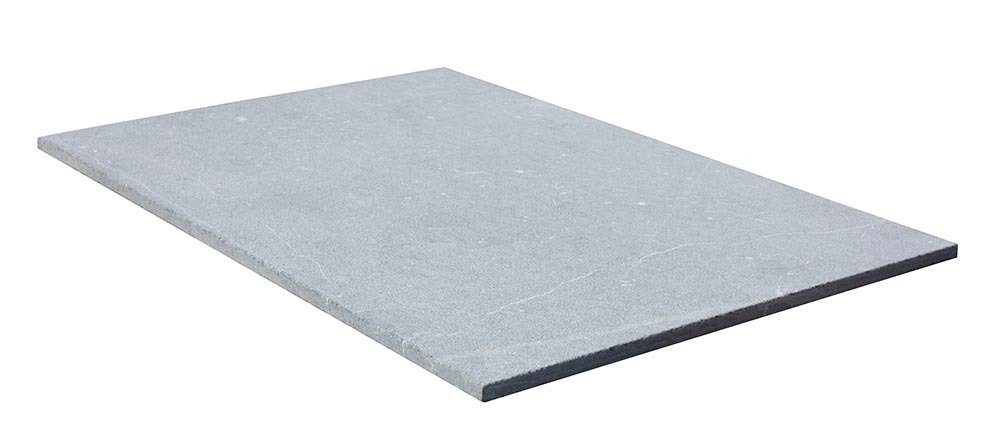 Dalles en marbre NOBILY GREY, bords sciés, surface sablée, 40,6 cm x 61 cm x 2 cm - PALETTE COMPLETE