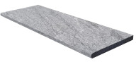 Margelle de piscine POLAR COLD en granit, 1 bord demi-rond, surface flammée brossée, 35 cm x 100 cm x 3 cm