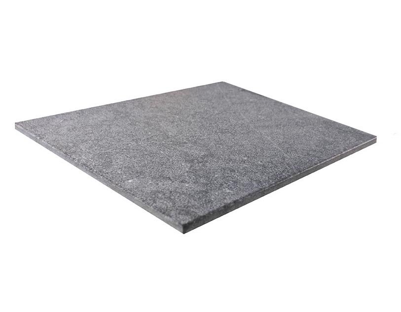 Dalles en marbre NOBILY DARKNESS, bords sciés, surface sablée brossée, 40,6 cm x 61 cm x 1,2 cm - PALETTE COMPLETE