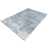 Dalles en marbre bleuté ICE BLUE, bords sciés, aspect sablé brossé, 40 cm x 60 cm x 1 cm - PALETTE COMPLETE