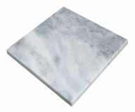 Dalles en marbre bleuté ICE BLUE, bords sciés, aspect sablé brossé, 15 cm x 15 cm x 1 cm - PALETTE COMPLETE