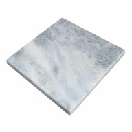 Dalles en marbre bleuté ICE BLUE, bords sciés, aspect sablé brossé, 15 cm x 15 cm x 1 cm