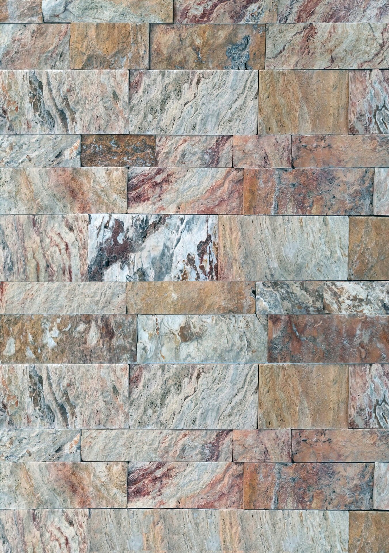 Parement pierre naturelle SCABAS, longueurs variables, hauteur panachée