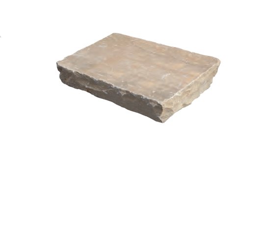 Pavé TOUAREG DESERT en grès d'Inde, bords clivés, 14 cm x 20 cm x 3/5 cm - PALETTE COMPLETE