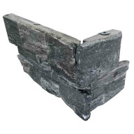 Angle pierre naturelle AUTHENTIK Kao, base béton avec agrafe - PALETTE COMPLETE