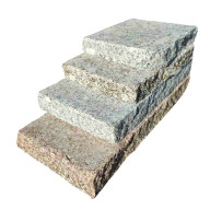 Pavé en pierre de Chine, bords clivés, aspect sablé, 15 cm x longueur sur mesure x 3 cm - PALETTE COMPLETE