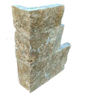 Angle pierre naturelle NOCE, longueurs variables, hauteur panachée 5 et 7.5 cm - PALETTE COMPLETE