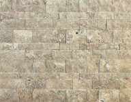 Parement pierre naturelle NOCE, longueurs variables, hauteur panachée 5 et 7.5 cm - PALETTE COMPLETE