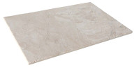 Dalles en marbre beige NOBILY, bords sciés, surface sablée brossée, 40,6 cm x 61 cm x 1,2 cm